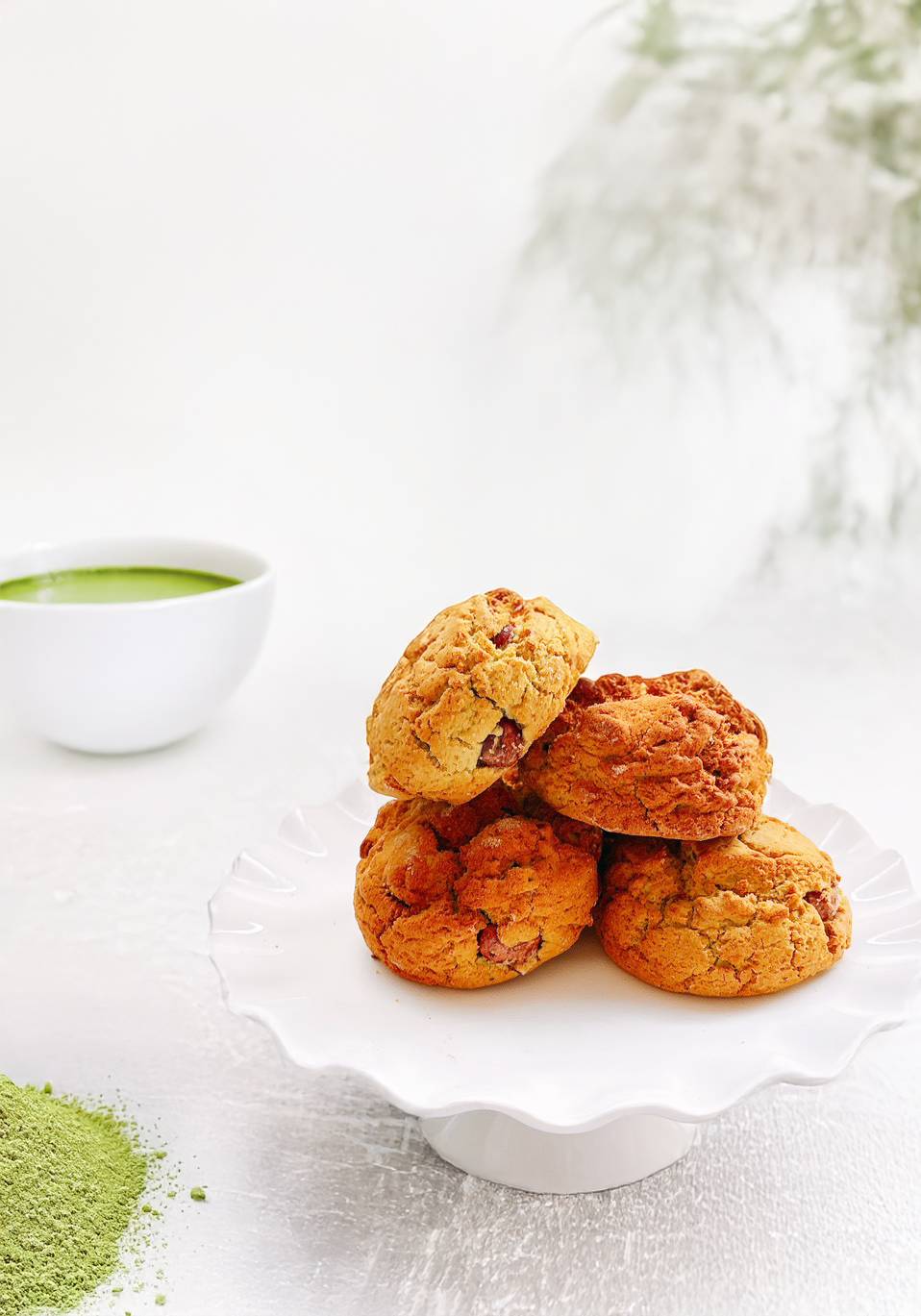 抹茶と甘納豆のスコーン