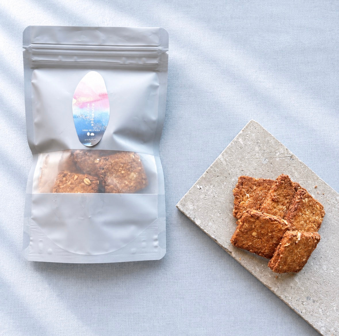 【メール便配送】OIL,SUGAR FREEオートミールクッキー（プレーン、ココア）